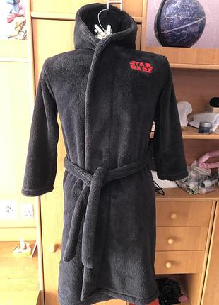 Халат теплий мягусенький 9-10 років 140 см. star wars. m&s.