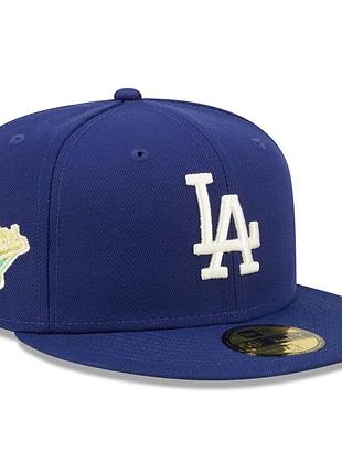 Кепка бейсболка new era 59fifty los angeles dodgers royal 1988 world series champions citrus pop uv fitted hat 59.6 7 1/2