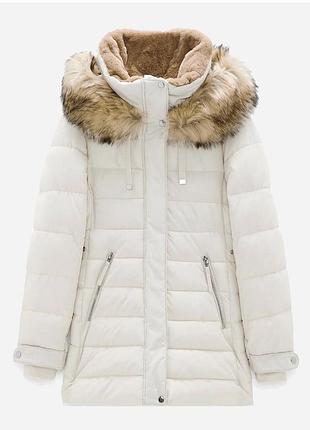 Куртка пуховик zara l