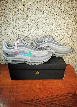Кроссовки мужские off - white x nike air max 97 menta.