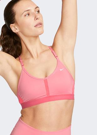 Женский спортивный топ nike indy v-neck bra