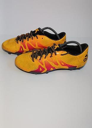 Бутси чоловічі adidas x 15.3 жовто-червоні (eur 40.5 / 25.5 см)