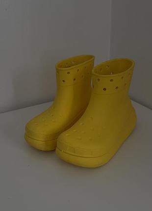 Гумові чоботи унісекс crocs жовті