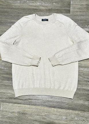 Мужской бежевый свитер primark , размер по бирке - 2xl , но оптимально для xl .