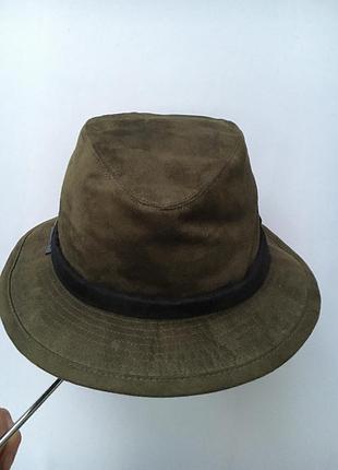 Мисливський капелюх menco svizra 58-59 l-xl захист від дощу темно зелений з сигнальною стрічкою.