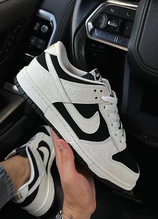 Жіночі кросівки nike dunk low 'embossed black sail' | 36–41