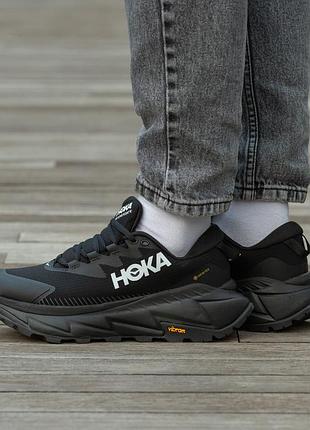 Мужские кроссовки hoka skyline-float x gore-tex black white