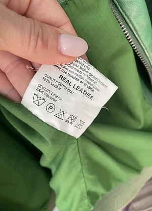 Куртка бомбер vintage leather jacket 10