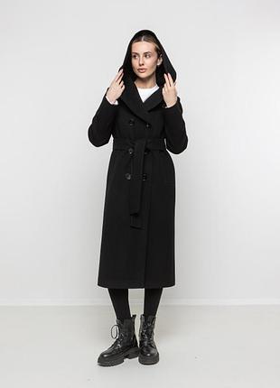 Шегаьяне пальто шерсть з капюшоном оригінал dkny