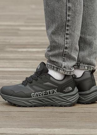Мужские кроссовки the north face gore-tex black grey