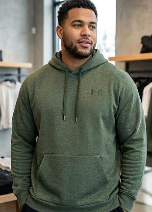Новое вязаное худи under armour оригинал сша / зеленая кофта на флисе батал 2xl
