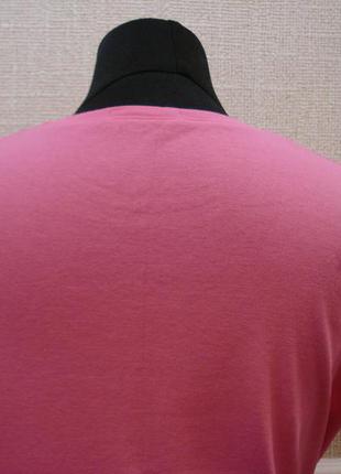 Яркая хлопковая трикотажная футболка большого размера 16/184 фото