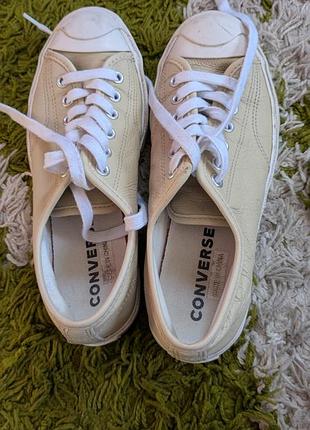 Кожаные кеды converse