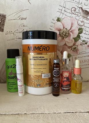 Набір косметики  numero, got2b,biotrade,hask keratin,e.l.f.retro paradise,hyaluronic acid