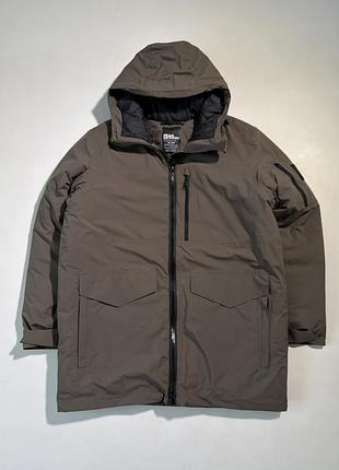 Парка чоловіча зимова jack wolfskin хакі, розмір m