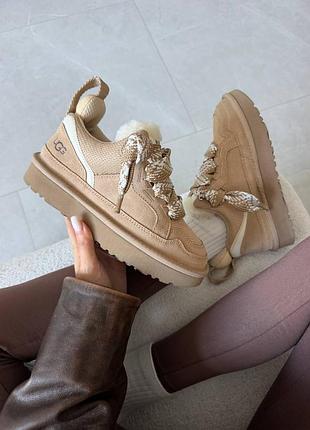 Уггі жіночі ugg lowmel sneakers | sand premium