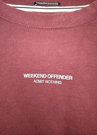 Світшот чоловічий weekend offender червоний 2