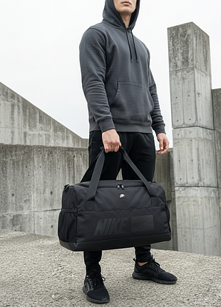 Сумка чемодан nike черная спортивная дорожная найк мужская женская 2