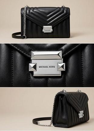 Michael kors whitney medium quilted shoulder bag / mk жіноча сумка оригінал one size