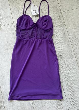 Фіолетове плаття bershka 4