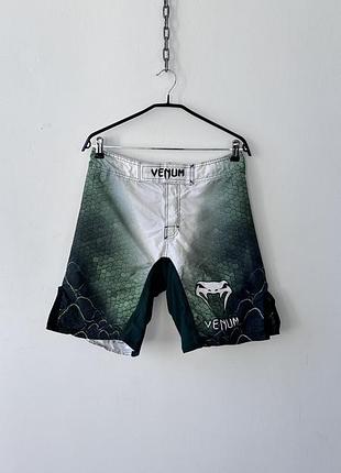 Шорти спортивні мма venum snake scales fight shorts mens size s 31 32 mma boxing green grappling