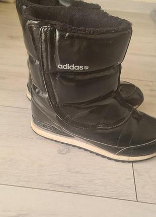 Чоботи жіночі adidas чорні лакові