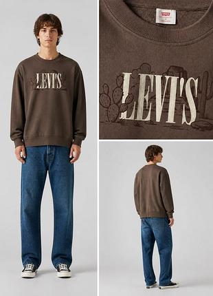 Levi’s relaxed graphic crewneck sweatshirt / левіс чоловічий світшот m l xl