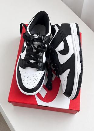 Кросівки жіночі nike dunk low panda w white/black