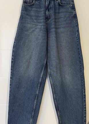 Джинси жіночі сині мом з високою посадкою, розмір 27