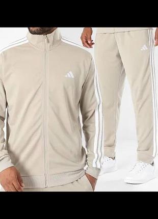 Чоловічий спортивний костюм adidas бежевий xl