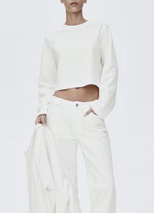 Лонгслив  топ з інтерлоком h&m