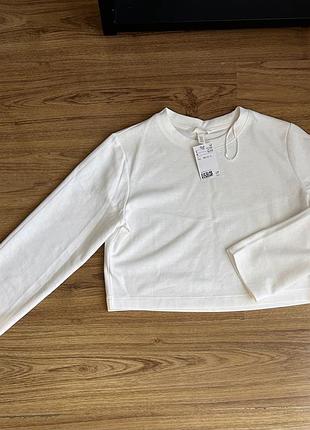 Лонгслив  топ з інтерлоком h&m