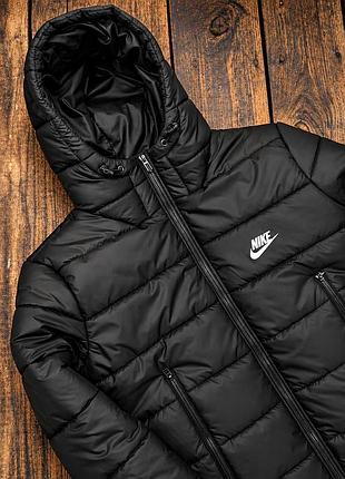 Зимова куртка, подовжена модель  nike 2