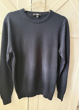 Чоловічий шерстяний джемпер uniqlo extra fine merino