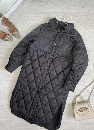 Пальто стьогане подовжене h&m 3