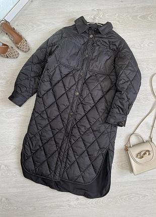 Пальто стьогане подовжене h&m