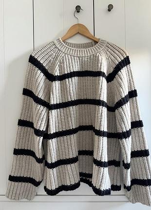 Светр жіночий pull and bear у смужку, розмір m