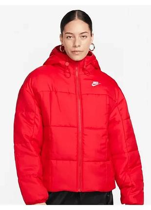 Пуховик жіночий nike sportswear essential therma fit classic puffer university red fb7672-677