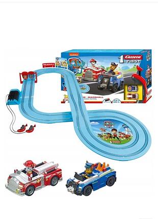 Автотрек carrera first paw patrol щенячий патруль «на трассе»