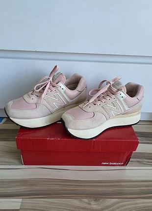 New balance 574+ (574 platform / alpha pink) 2