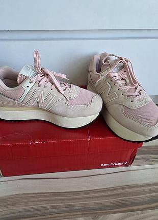 New balance 574+ (574 platform / alpha pink) 5