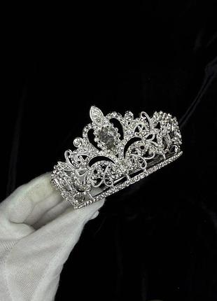 Корона коронка срібна срібляста біла голову торт бенто дівчинки