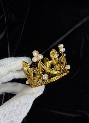 Корне коронка декор кругла суцільна бенто торт голову золото золоті золота довта золотиста маленька