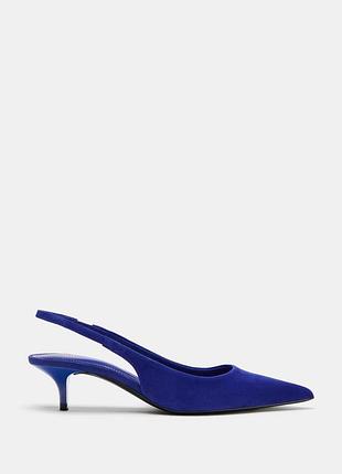 Туфлі жіночі сині zara new 2