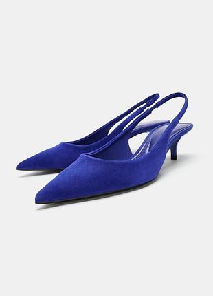 Туфлі жіночі сині zara new