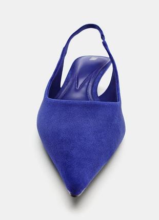 Туфлі жіночі сині zara new 3