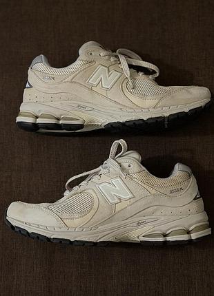 Кроссовки new balance 2002r beige p 39.5 оригинал натуральная кожа нубук на ногу 24.5-25 см длина стельки от края до края 25.5 см