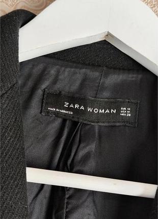 Пальто чорне вовняне zara🖤 4