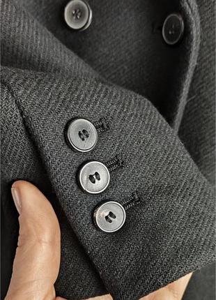 Пальто чорне вовняне zara🖤 5