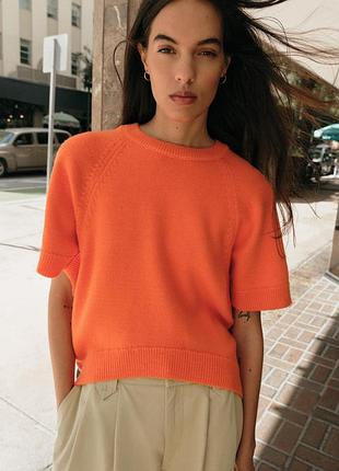 Кофта на короткий рукав zara